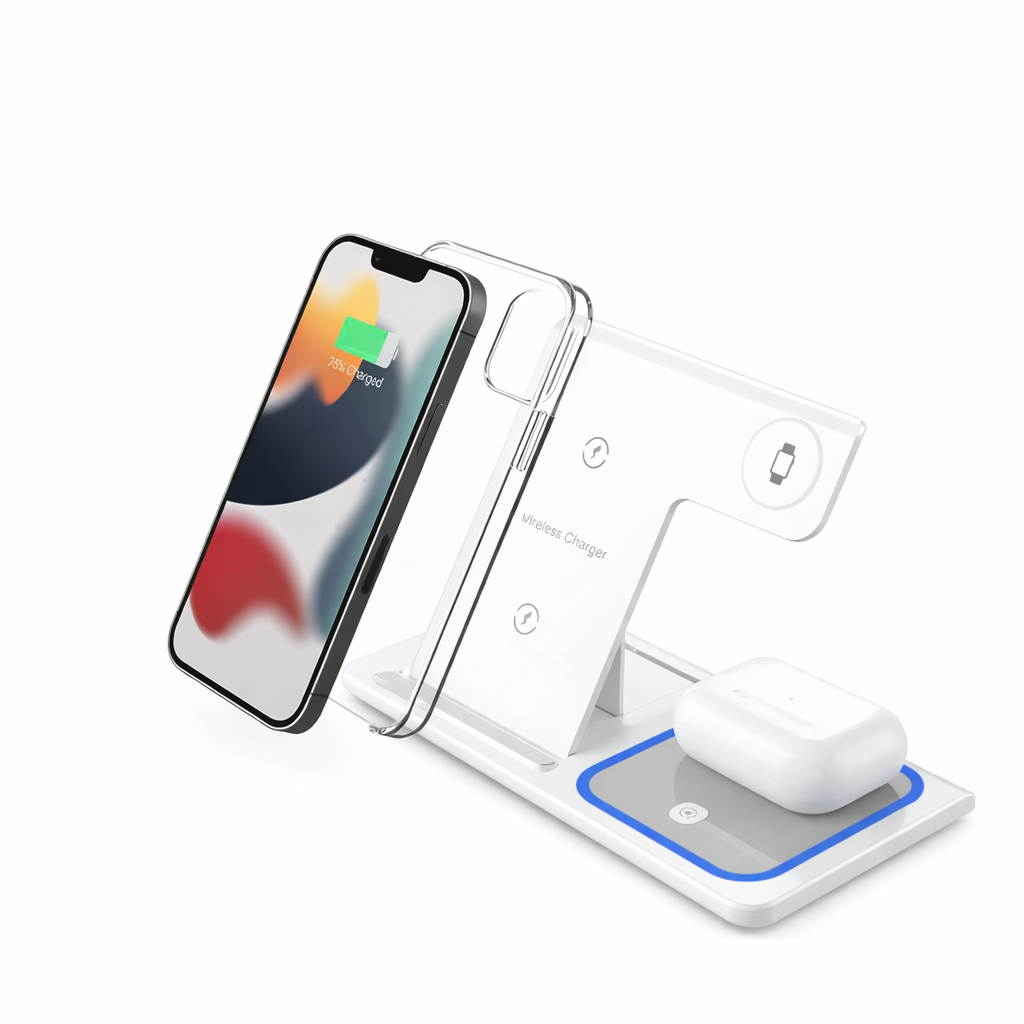 Cargador Inalámbrico Carga Rápida LED