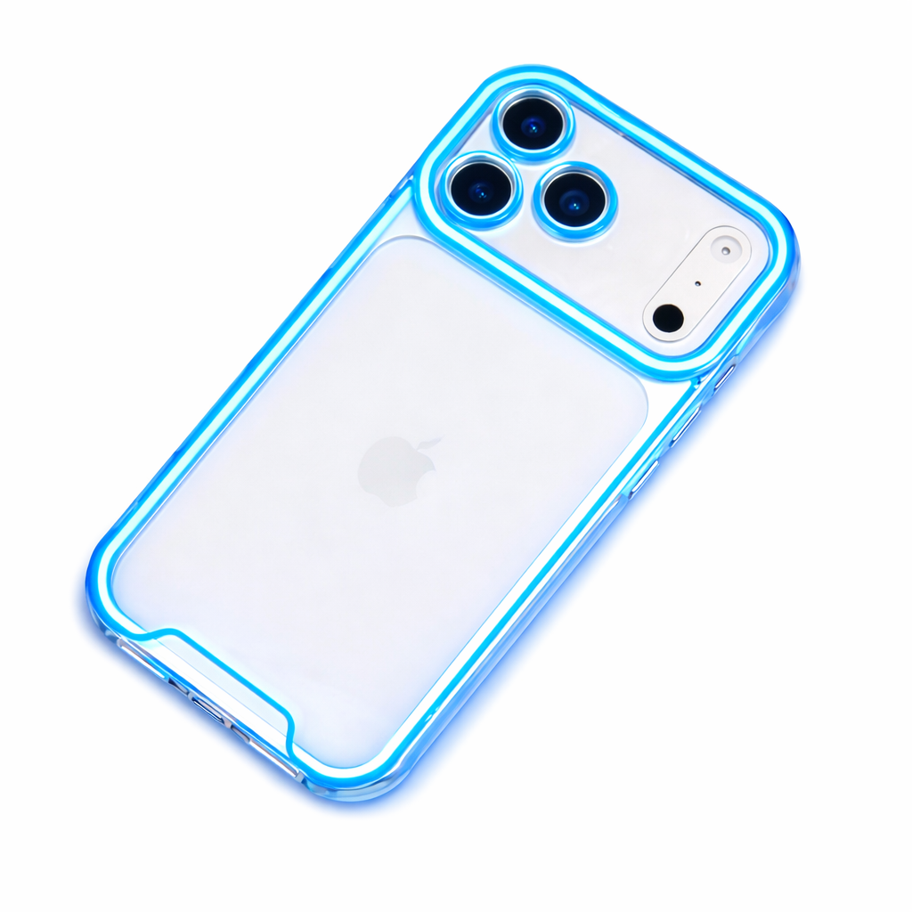 Funda Acrílica iPhone 17 • Bordes Neón