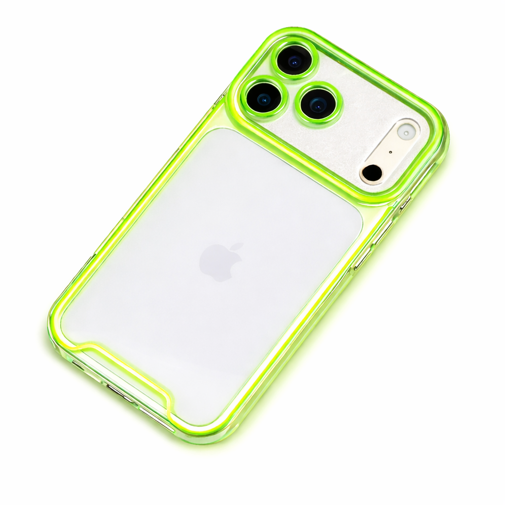 Funda Acrílica iPhone 17 • Bordes Neón