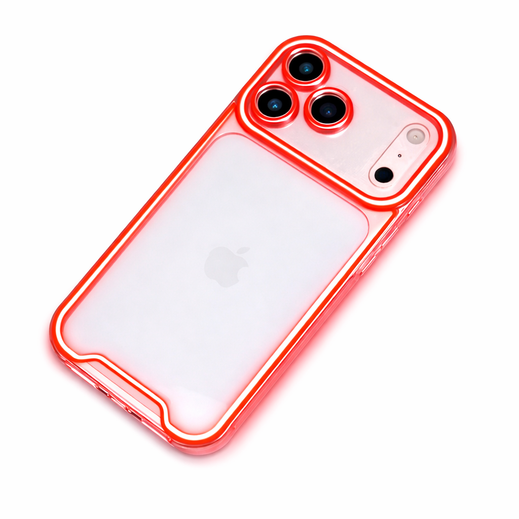 Funda Acrílica iPhone 17 • Bordes Neón