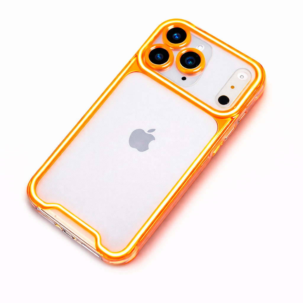 Funda Acrílica iPhone 17 • Bordes Neón