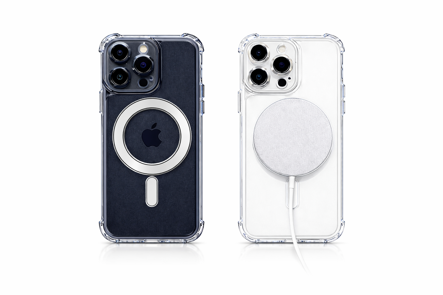 Funda Reforzada Transparente MagSafe • iPhone 16