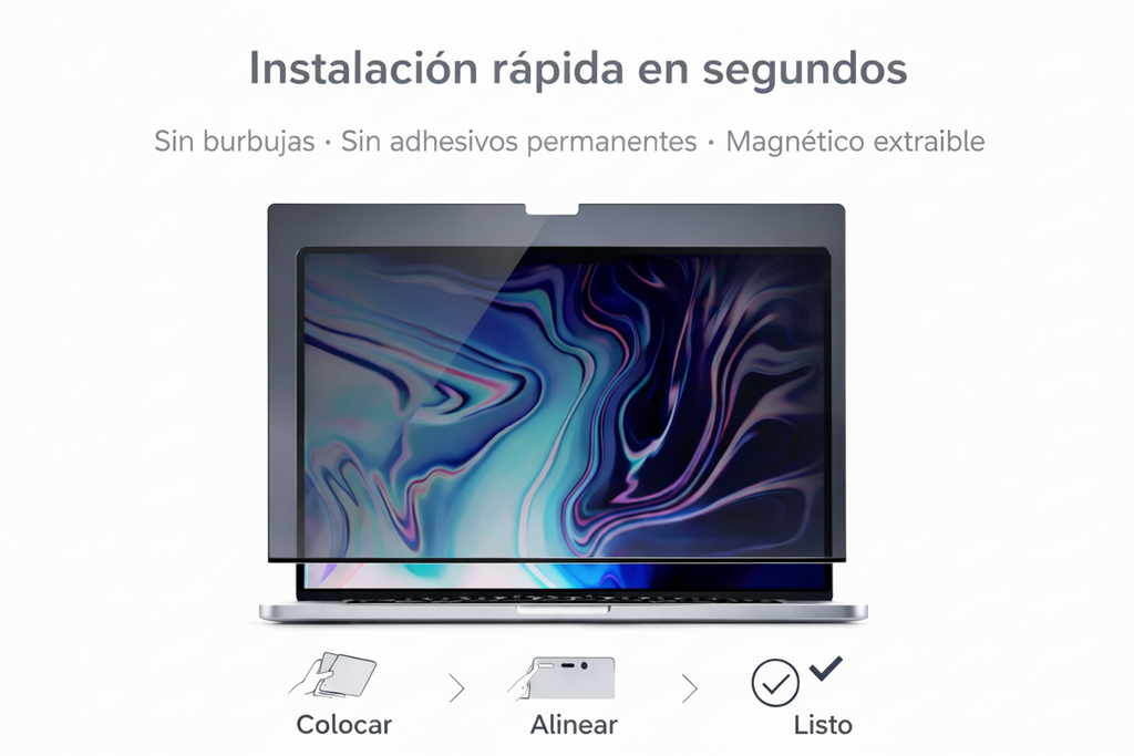 Filtro De Privacidad Magnético Extraíble Para MacBook